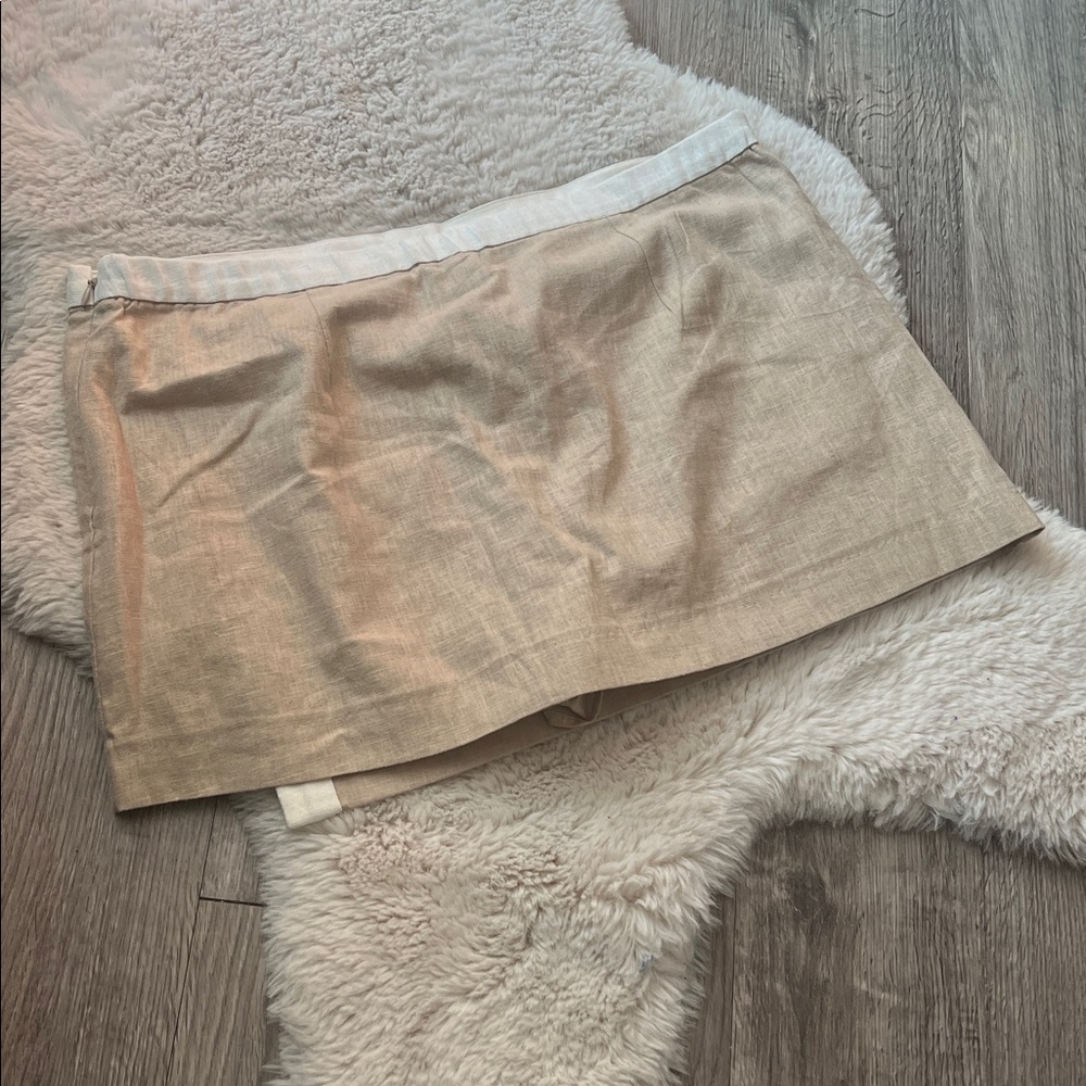 Abercrombie & Fitch midrise linen blend mini skort - Picture 4 of 6